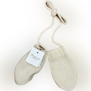 Bonpoint cream cashmere mittens